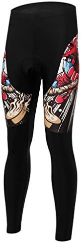 Spoz Men Cycling Hockey Skull Sportwear Padded Pansts XXL