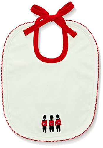 Rachel Riley Baby-Boys Soldier Emb Bib Neckerchief, Red, One Size