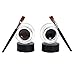 JACKY 2Pcs Waterproof Eye Liner Eyeliner Shadow Gel Makeup Cosmetic Brush