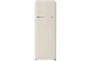 PYRAMIDEA Frigorifero Vintage Colorato Crema Singola Porta Ventilato 240 L Lordi (218 L Netti) MAMBO2401C