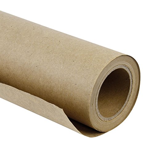 LaRibbons - Natur/Braun Packpapier 1 Rollen - 20 m X 50 cm - 80 g/m²