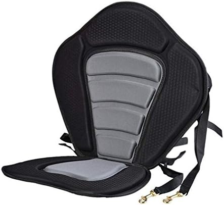 Niceao Adjustable Deluxe Eva Oxford Upholstered Canoe Rafting Kayak Seat with Backrest for Kayak Canoe Boat