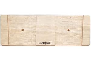 Clipboart ® Support mural vertical pour ski Freerideski Tourenski Carvingski avec ajustement entre 80 et 100 mm Montage mural en bois de chêne