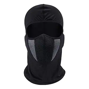 Sikander Unisex Windproof Breathable Cotton Fabric and Spandex Face Mask Ski Cover Balaclava for Bikers (Grey , Free Size )