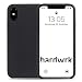 Produktbild hardwrk Premium Silikon Case für Apple iPhone X - schwarz - elegante Schutzhülle Handyhülle Cover Hülle black - Unterstützt kabelloses Laden - Qi - Wireless Charging