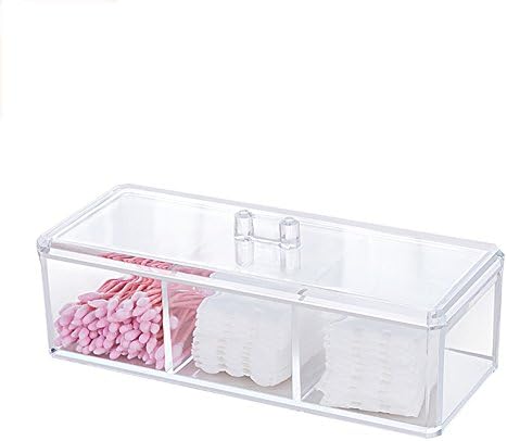 Choice Fun Acrylic Make Up Organiser Clear Plastic Drawer Organiser, 1 Tier 3 Compartments