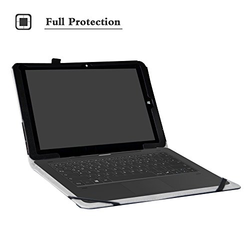 Chuwi Hi12 hülle,Mama Mouth Folding Ständer Hülle Case mit Standfunktion für 12″ Chuwi Hi12 Windows 10 & Android 5.1 Dual System Tablet PC,Schwarz - 3