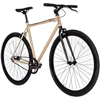 Moma Bikes Bicicleta Fixie Urbana, Fixie BeigeFixed Gear & Single Speed (Varias Tallas)