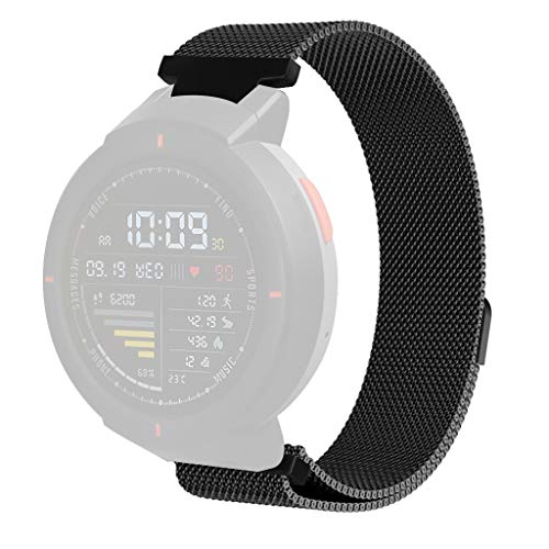 Preisvergleich Produktbild Skryo_ Uhren&Uhrenarmbänder Skryo Milanese Magnetic Bracelet Ersatzband für Huami Amazfit Verge (Schwarz)