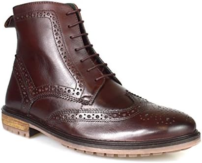 Silver Street Gerrard Oxblood Leather Formal Mens Brogue Boots