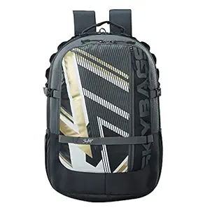 SKYBAGS Campus Plus XL Grey College Laptop Backpack 33L