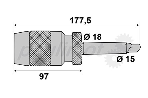 PAULIMOT Präzisions-Schnellspann-Bohrfutter 1-16 mm MK2 - 4