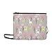 Produktbild Trees Deer Stoff Design Element Tapeten Web Benutzerdefinierte hochwertige Nylon Slim Clutch Crossbody Bag Umhängetasche