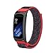 Produktbild bloatboy Nylon Ersatzarmband für Samsung Gear Fit 2/Fit2 Pro Sport Uhrenarmband (Rot)