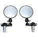 Produktbild AAQwsde Dauerhaft Passen Sie 7/8 Zoll Lenker Motorrad Folding Bar End Mirrors-Schwarz (Farbe : Black)