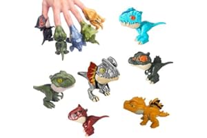 Ceeyoll 6 StüCk Dinosaurier Spielzeug Dino Biss Finger Kleine Dinosaurier Figuren Interaktives Fingerspielzeug Für Kinder Jungen Und Mädchen