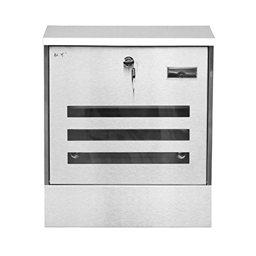 Preisvergleich Produktbild RLJJCS Kreativer großer Briefkasten-Briefkastenbriefkasten-Au... des europäischen Landhausedelstahlbriefkastens im Freien kreativer großer Briefkasten Briefkasten