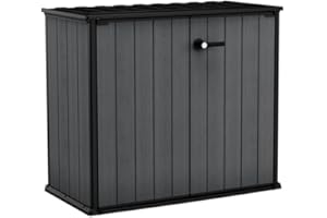 Keter Cortina Bella Aufbewahrungsbox, 1000l Fassungsvermögen, Außenmaße B/T/H 139.5x77x120cm, Evotech Material, Wasserdicht