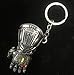 Produktbild B-Creative Neue Thanos Keyring Avengers 3 Infinity War Gauntlet Handschuh Faust Keychain Pendant (Silber)