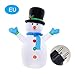 Produktbild Christmas Garden Decorations 1.2m Modelo inflable de muñeco de nieve de mano azul inflable de Navidad (regulaciones de la UE y EE. UU.)