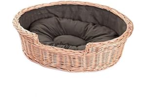 E-WICKER24 ALLES AUS WEIDE e-wicker24 Hundekorb aus Weide, Korb, honiggelb, 60 x 43 x 19 cm