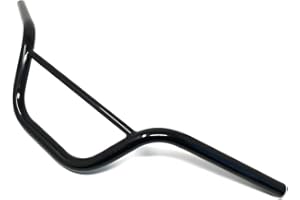 ALCHEMY PARTS Motocicletta Manubrio Per Scimmia Bicicletta Pit Bike Scrambler - 22mm 7/8" Con 4.5" Rise - Nero