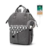 como hacer bolso para cochecito de bebe 【Lado tiene USB ventana para carga del teléfono móvil】- Si sale a jugar con bebé, tiene que usar el teléfono y el teléfono no tiene electricidad, puede colocar fácilmente la energía dentro de la bolsa, use la potencia del enlace USB, esto es muy conveniente para las madres.