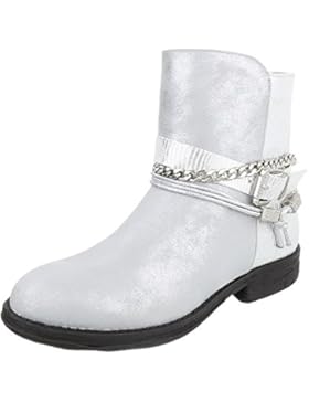 Boots / Bikerboots Damenschuhe Biker Boots Blockabsatz Blockabsatz Reißverschluss Ital-Design Stiefeletten