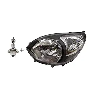 K D Headlight assembly for Maruti Suzuki Alto 800 Type 1, Left Passenger Side 2012-2016