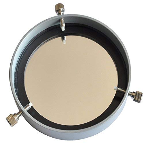 Gosky regolabile filtro solare (argento) - 81 - 113 mm filtro solare in alluminio regolabile Baader membrane 5. 0 copriobiettivo Planetarium Solar pellicola di sicurezza