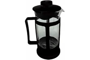 CUCUBA Tisaniera Montalatte Manuale in Vetro 300 ml Macchina per Tisane Tè Infusi Schiuma Caffè Latte