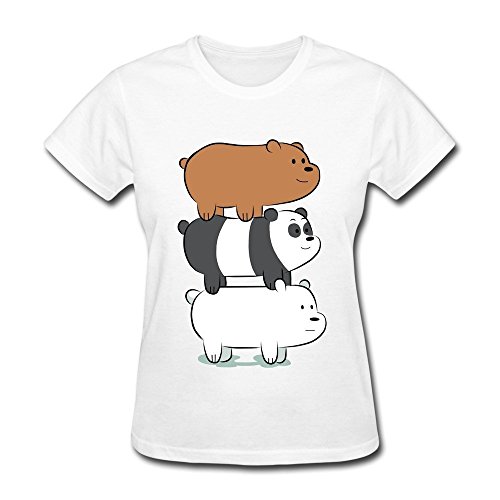 maikeer Women's We Bare Bears O-neck T-shirt