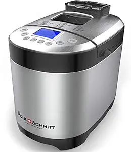 Pohl+Schmitt Bread Machine Maker with Digital Display and Dishwasher Safe Pan, SS