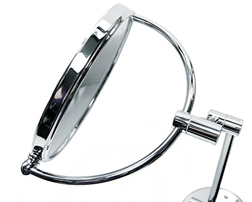 DSstyles 20cm an der Wand Befestigte Doppelte Seiten 3x Vergrößerungs Verfassungs Spiegel mit LED Hellem, Schwenkbarem und Faltbarem Badezimmer Dusche Spiegel - 5