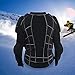 Produktbild Herren Winter Warme Skijacke, Mesh Sewing Breathable Shock-Dämpfung Leichter Weicher 360 ° Panzerpanzer Protective Sport Motocross Racing Jacke Coat für Outdoor Wandern, Klettern, Skifahren, Radfahren