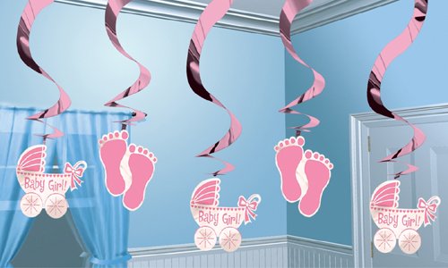 Girl Komplettset Girlande Konfetti Luftballons Girlanden Babyparty - 3