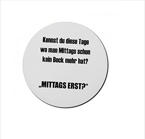 '3 mm Round Mousepad Kennst du kein Bock More, This Day Wherever You Lunch Dick Office &amp; Gamer Printed Printed Mouse Pad with Rubber Foam Bottom