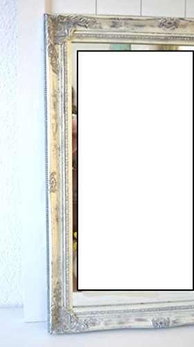 Wandspiegel Spiegel Landhaus Garderobenspiegel antik grau Vintage shabby Ornament ca. 62 x 82cm - 3