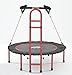 Produktbild JOKA Fit Trampolin "Premium" Haltestange -das Fitnesstrampolin 32-mm-Stahlrohrrahmen,36 Bungees,bis 130 KG,90 cm Sprungfläche+Widerstandsbänder + DVD..be fit with JOKA FIT