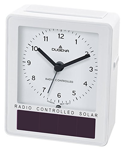 Preisvergleich Produktbild Dugena Solar-Funkwecker, weiß