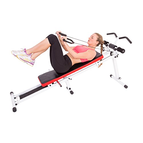 SportPlus Power Gym, Seilzugtrainingsgerät, zusammenklappbar, Benutzergewicht bis 120 kg, SP-TG-001 - 9