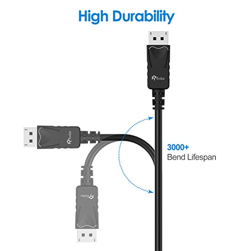 DP Verlängerungskabel, Rankie 1.8m Displayport Stecker auf Buchse Verlängerungskabel (Schwarz) – R1332 - 3