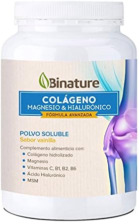 COLAGENO MAGNESIO Hyaluronic Pot Vanilla Flavour binature 369 g
