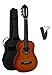 Produktbild 1/4 GITARRE - KONZERTGITARRE IM SET - KINDERGITARRE - CLASSIC - SUNBURST - DECKE LINDENHOLZ - TASCHE - BAND - K1