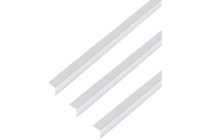 Alberts 499358 - Profilo angolare autoadesivo, in alluminio, design cromato, 1000 x 10 x 10 mm, set da 3 pezzi