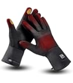 COVVY Gants Chauffants à 3 Réglages De Température Pour Homme Et Femme, Gants De Travail Chauffants électriques Rechargeables Imperméables Et Lavables Pour écran Tactile Pour Le Ski Et La Moto, La