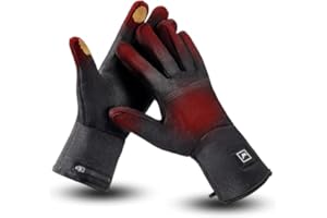 WEIVIOQ Beheizbare Dünne Handschuhe Damen Herren, Wiederaufladbare Heizhandschuhe gegen Arthritis, Raynaud, Ideal für Skifahren, Snowboarden, Radfahren, Wandern
