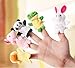 Vale® 10 Pcs Mixed Animal Finger Puppets Plush Cloth Doll Development Baby Hand Toy Kid, Sent in Colors at Random.