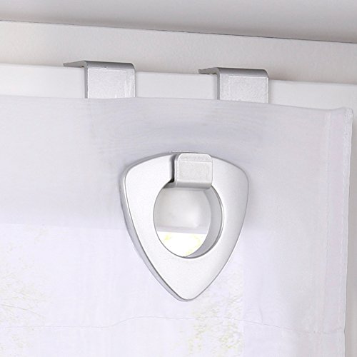 KOU-DECO Raffrollo Weiß Voile Transparent Gardinen Mit U-Haken 1er-Pack Vorhang (B*H 80*130cm, Weiß) - 4