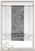Produktbild Decocompany home Bändchen Raffrollo 2279 mit Tunneldurchzug BxH 70x135cm | Gardine mit Sondermaß Breite 70cm in anthrazit/weiß